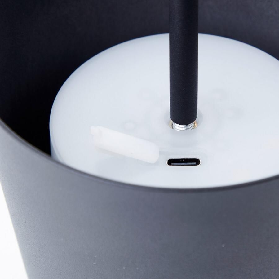 Brilliant Leuchten Led-tafellamp Kaami mobiele LED buiten tafellamp mobiele led buiten tafellamp 37 cm 310 lm touchdimmer usb - Foto 5