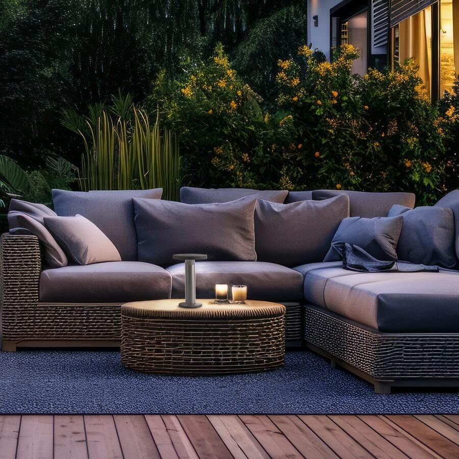 Brilliant Leuchten Led-tafellamp voor buiten Magua LED buiten tafellamp solar 22 cm 220 lm 4000 K metaal zwart - Foto 2