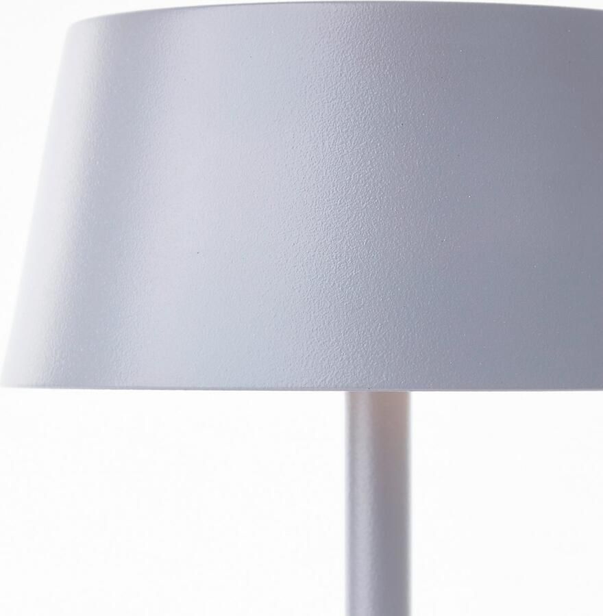 Brilliant Leuchten Led-tafellamp voor buiten Picco LED buiten tafellamp lamp met solar in grijs mat per USB oplaadbaar - Foto 3