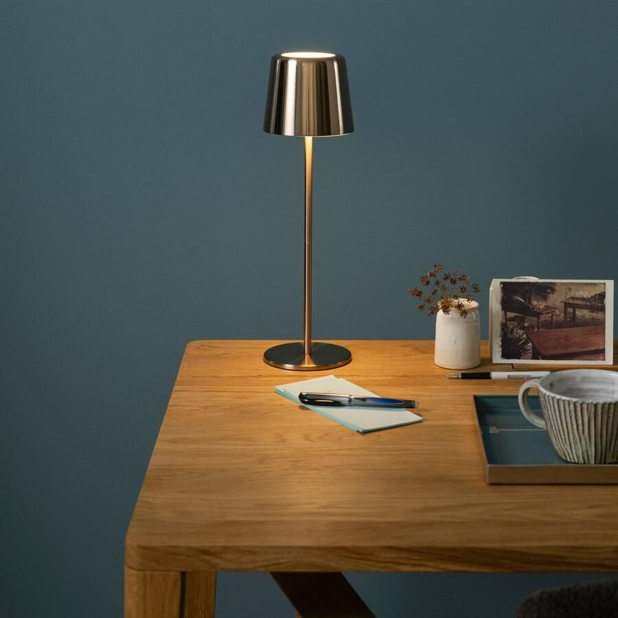 Brilliant Leuchten Led-tafellamp Xaana Accu 37 cm 300 lm 3000-6500 K dimbaar metaal Kaami Premium - Foto 6