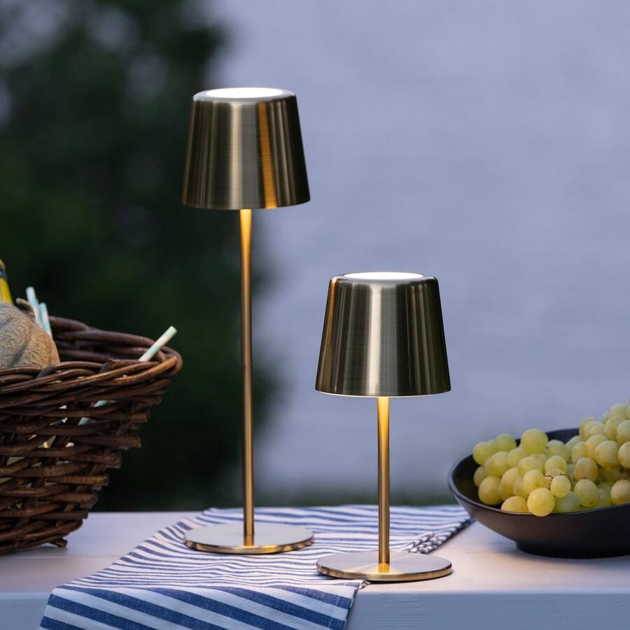 Brilliant Leuchten Led-tafellamp Xaana Accu 37 cm 300 lm 3000-6500 K dimbaar metaal Kaami Premium - Foto 2