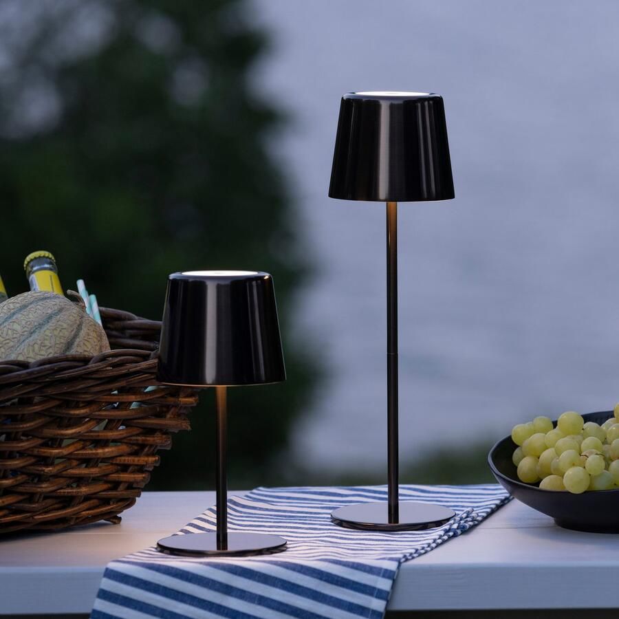 Brilliant Leuchten Led-tafellamp Xaana Accu 37 cm 300 lm 3000-6500 K dimbaar metaal Kaami Premium - Foto 7