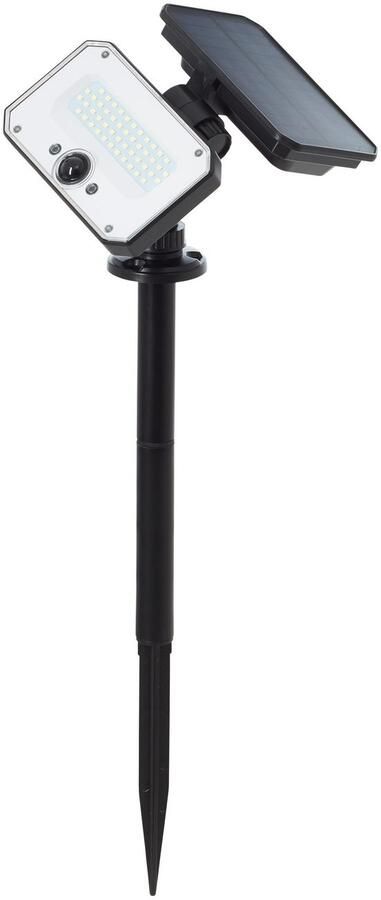 Brilliant Leuchten Led-tuinlamp JOPLIN LED buitenpriklamp solar 54 cm 1100 lm 4100 K zwart (1 stuk) - Foto 5