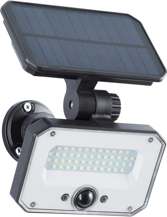 Brilliant Leuchten Led-tuinlamp JOPLIN LED buitenpriklamp solar 54 cm 1100 lm 4100 K zwart (1 stuk) - Foto 4