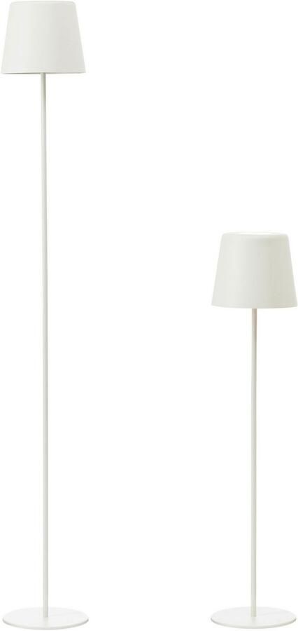 Brilliant Leuchten Led-vloerlamp voor buiten Kaami mobiele LED buiten vloerlamp Accu-aangedreven 129 cm 350 lm 3000 K 3-traps dimbaar metaal (1 stuk) - Foto 7