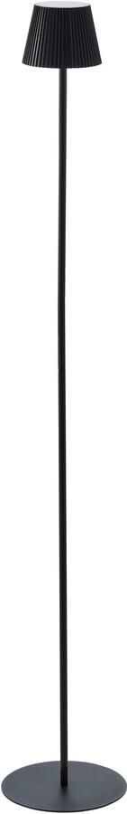Brilliant Leuchten Led-vloerlamp voor buiten Macobo LED accu-lamp 125 cm 340 lm 3000 K touchdimmer zwart mat (1 stuk)