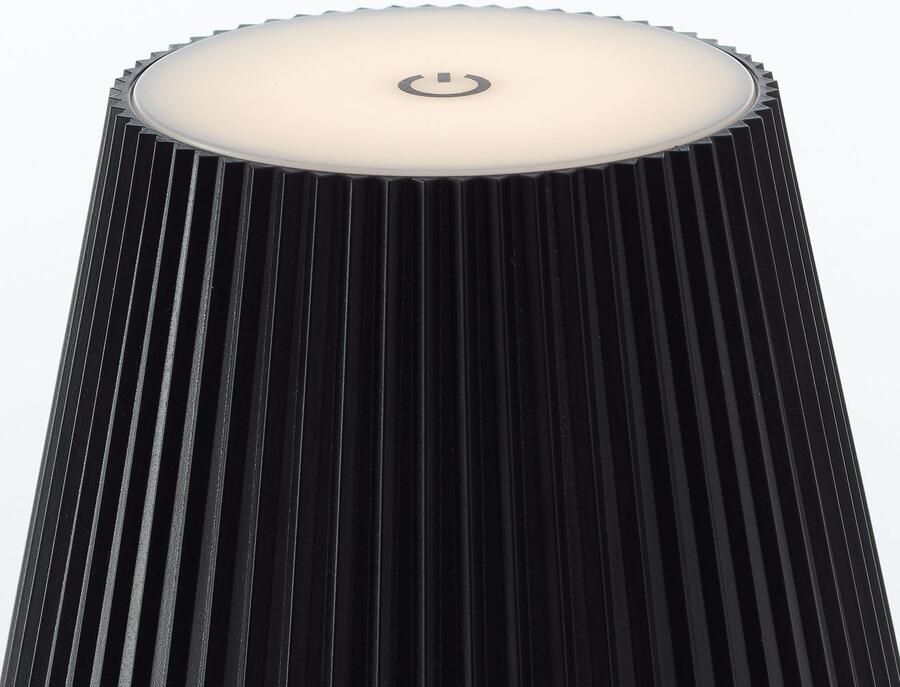 Brilliant Leuchten Led-vloerlamp voor buiten Macobo LED accu-lamp 125 cm 340 lm 3000 K touchdimmer zwart mat (1 stuk) - Foto 4
