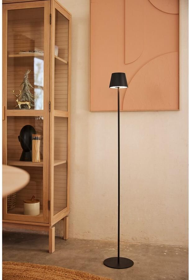 My home Led-vloerlamp voor buiten Härhult LED accu-lamp 125 cm 340 lm 3000 K touchdimmer zwart mat (1 stuk) - Foto 1