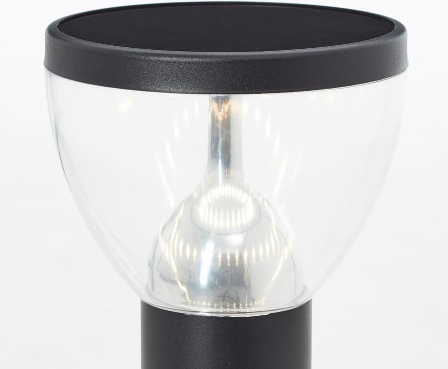 Brilliant Leuchten Led-vloerlamp voor buiten TULIP LED buitenvloerlamp solar 92 cm 430 lm 3000 K roestvrij staal zwart (1 stuk) - Foto 4