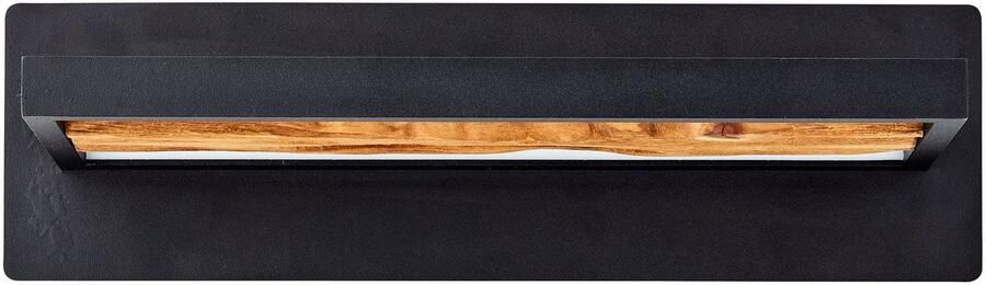 Brilliant Leuchten Led-wandlamp Chaumont Breedte 35 cm 930 lm Aluminium Metaal Hout zwart hout - Foto 7
