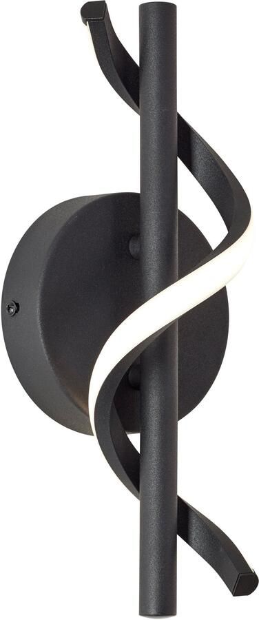 Brilliant Leuchten Led-wandlamp Eunice 30 x 12 x 12 cm 830 lm 4000 k metaal mat zwart - Foto 3