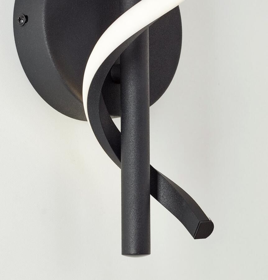 Brilliant Leuchten Led-wandlamp Eunice 30 x 12 x 12 cm 830 lm 4000 k metaal mat zwart - Foto 2