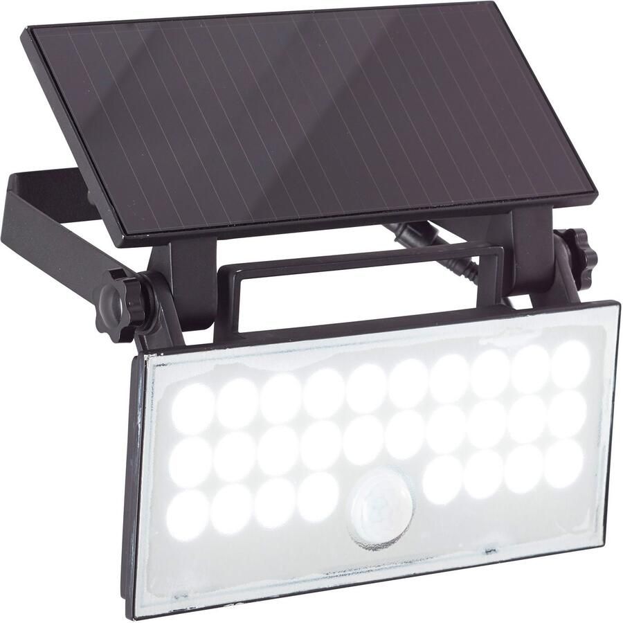 Brilliant Leuchten Led-wandlamp voor buiten Luton Solar 19 cm 1000 lm 4100 K zwenkbaar zwart - Foto 3