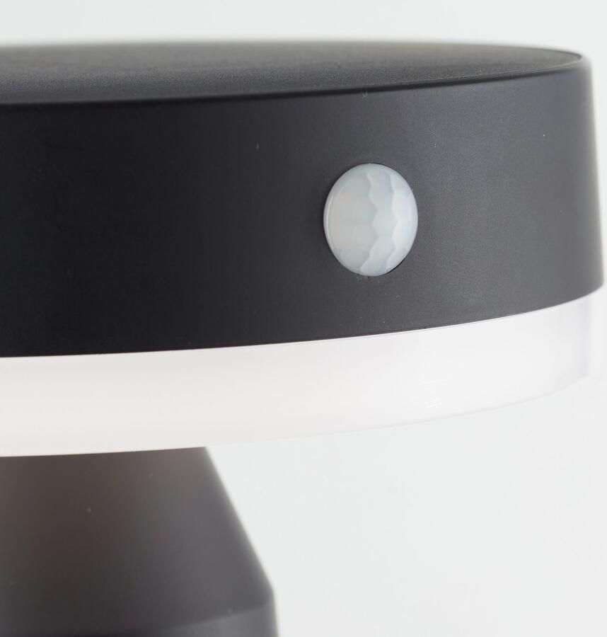 Brilliant Leuchten Led-wandlamp voor buiten Magua LED buiten wandlamp met solar 20 cm 350 lm 4000 K metaal zwart - Foto 4