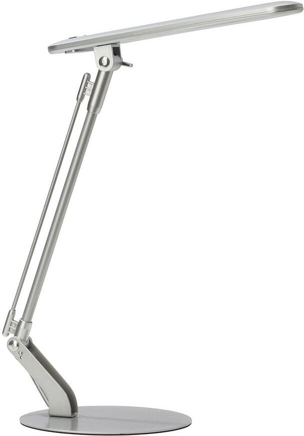 Brilliant Leuchten Ledbureaulamp BRENDAN 46 cm hoogte in hoogte verstelbaar metaal draaibaar grijs drukschakelaar - Foto 2