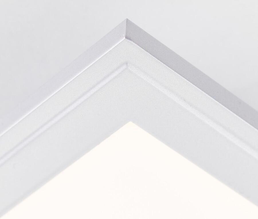 Brilliant Leuchten Ledscherm Flat Led plafondlamp 40x40 cm zilverkleur (1 stuk) - Foto 3