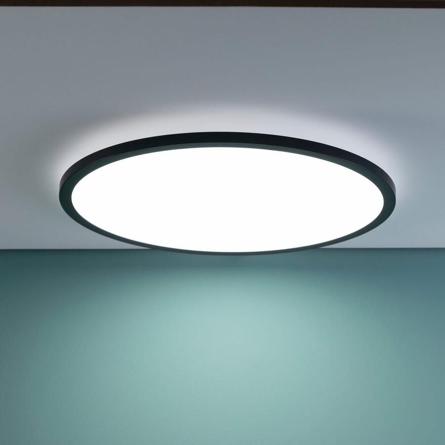 Brilliant Leuchten Ledscherm Tuco Ø 50 cm dimbaar CCT 3900 lm afstandsbediening kunststof zwart wit (1 stuk) - Foto 3
