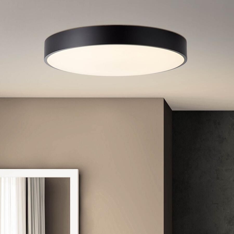 Brilliant Leuchten Plafondlamp SLIMLINE Led plafondlamp 49 cm wit zwart (1 stuk)