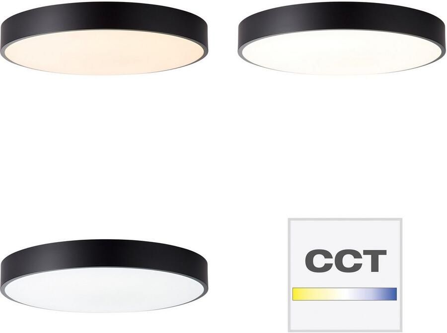 Brilliant Leuchten Plafondlamp SLIMLINE Led plafondlamp 49 cm wit zwart (1 stuk) - Foto 3