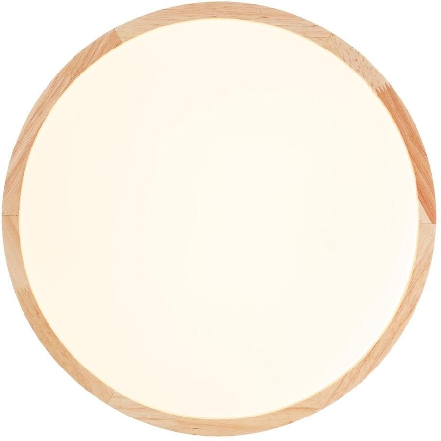 Brilliant Leuchten Plafondlamp SLIMLINE Led wand- en plafondlamp 39 cm hout licht wit (1 stuk) - Foto 3