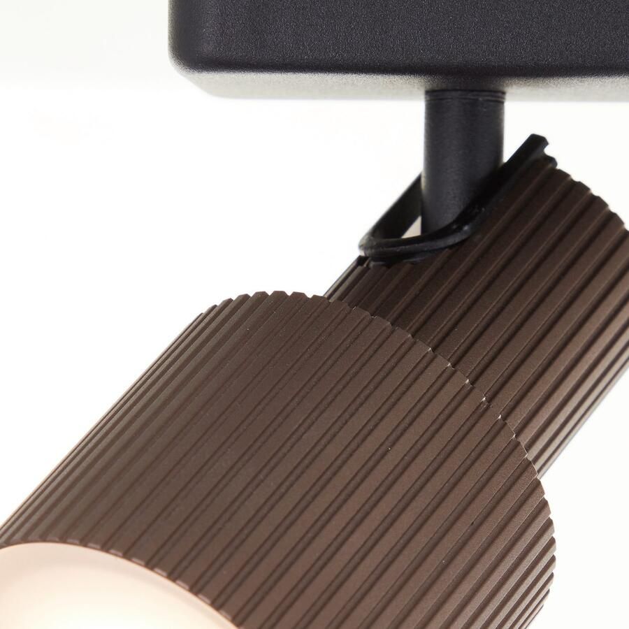 Brilliant Leuchten Plafondspot Cadiz 16 x 31 x 9 cm 350 lm 3000k dimbaar draaibaar aluminium zwart