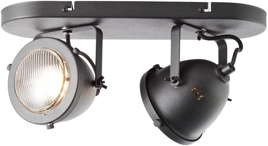 Brilliant Leuchten Plafondspot Carmen Spotjesbalk 2 fittingen zwart korund (1 stuk) - Foto 3