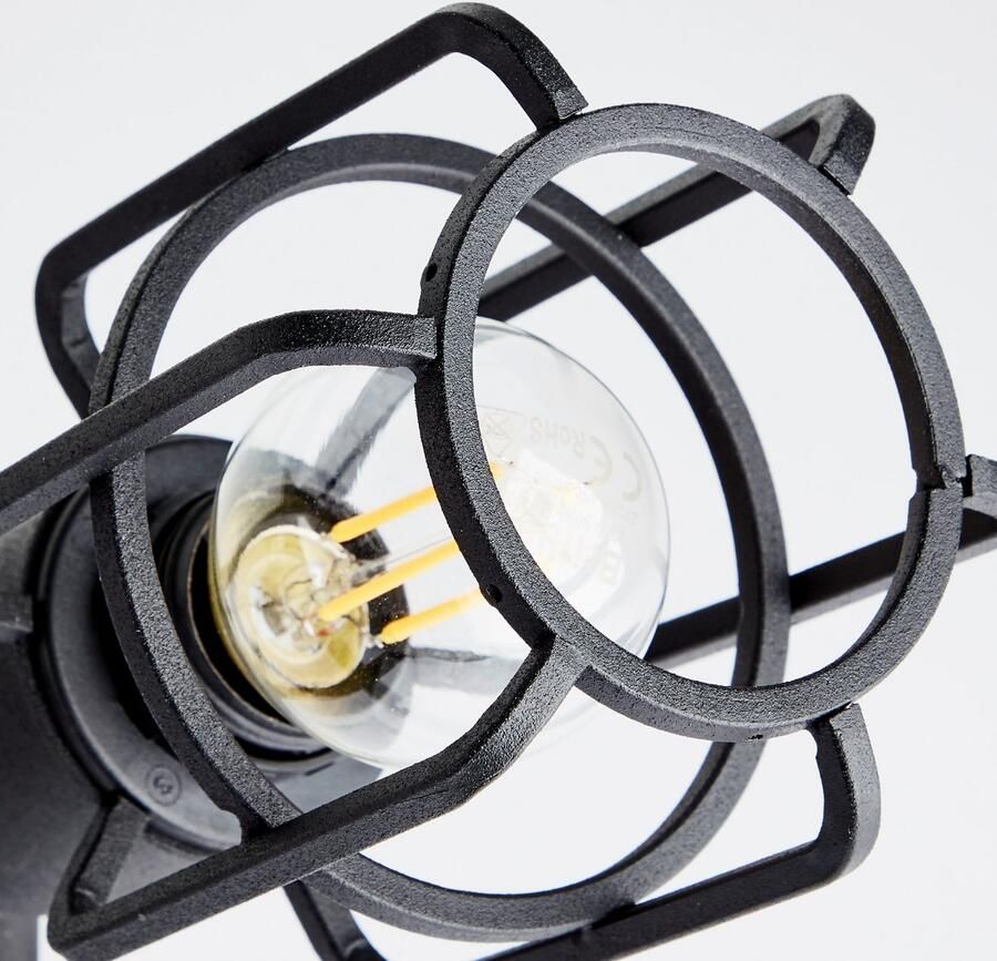 Brilliant Leuchten Plafondspot Gwen B 33 cm 2 x E14 draaibaar metaal hout antiek zwart korund - Foto 3