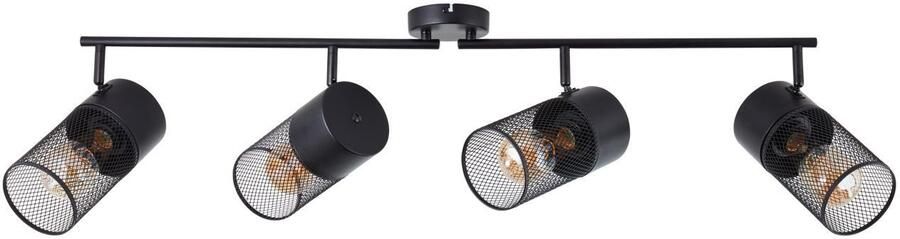 Brilliant Leuchten Plafondspot Kamolo 25 cm hoogte e27 draaibaar metaal mat zwart (1 stuk) - Foto 2