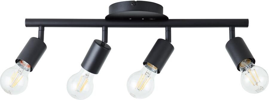Brilliant Leuchten Plafondspot Tiffany Plafondspot 12 x 49 x 14 cm E27 draaibaar metaal mat zwart
