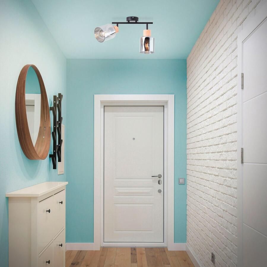 Brilliant Leuchten Plafondspot Weald Plafondspot met rookkleurige glazen kappen 2 x E27 max. 40 W - Foto 2