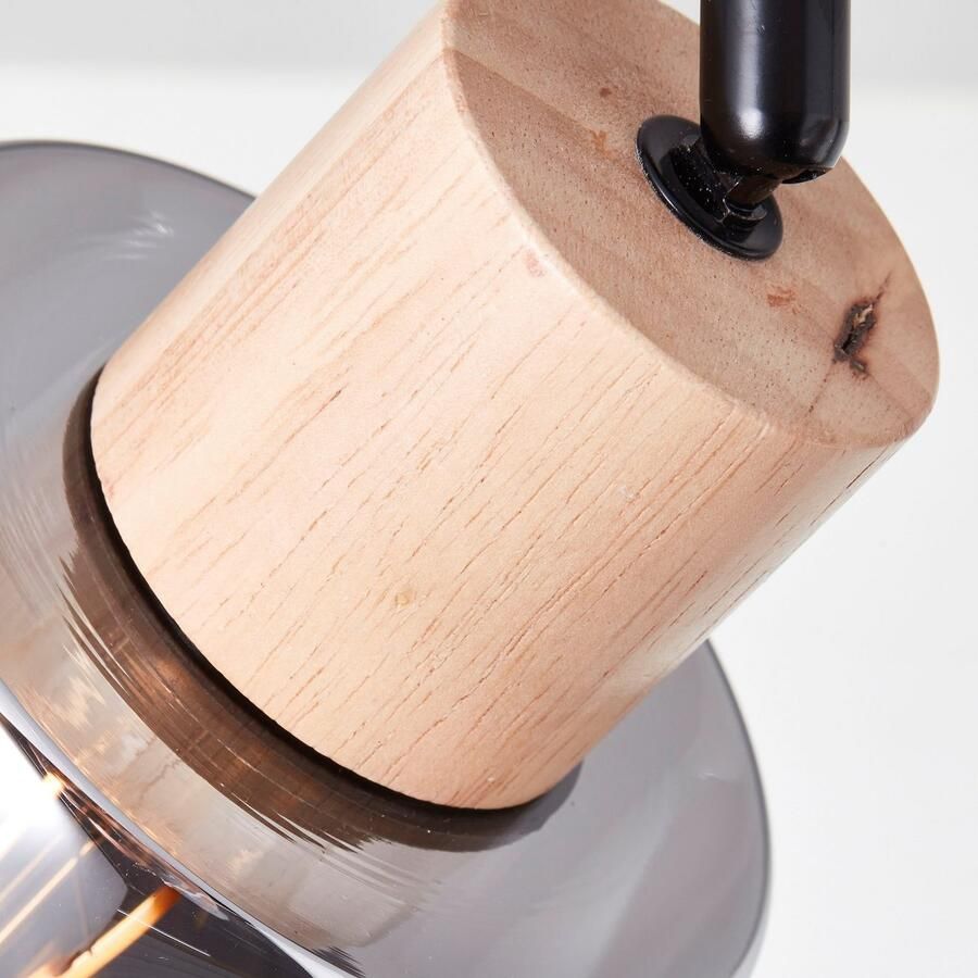 Brilliant Leuchten Plafondspot Weald Plafondspot met rookkleurige glazen kappen 2 x E27 max. 40 W - Foto 3