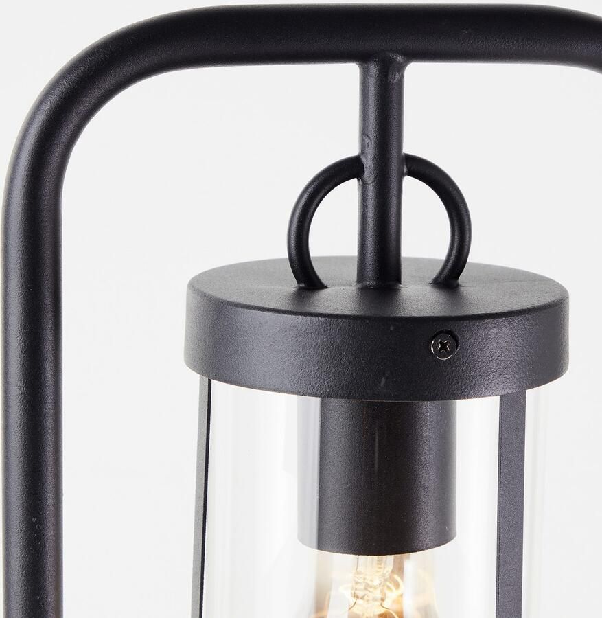 Brilliant Leuchten Sokkellamp Sidney Buiten sokkellamp 48 cm E27 metaal glas zwart - Foto 2