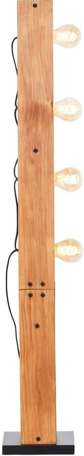 Brilliant Leuchten Staande lamp Calandra 125 5 x 20 x 20 cm 4 x e27 metaal hout zwart hout (1 stuk) - Foto 5