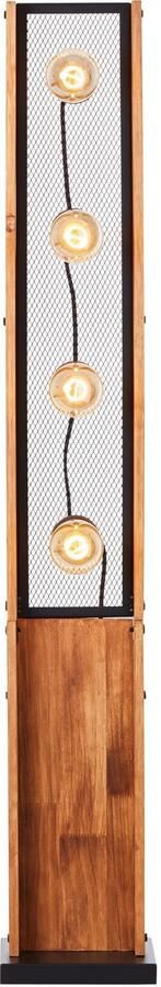 Brilliant Leuchten Staande lamp Calandra 125 5 x 20 x 20 cm 4 x e27 metaal hout zwart hout (1 stuk) - Foto 6