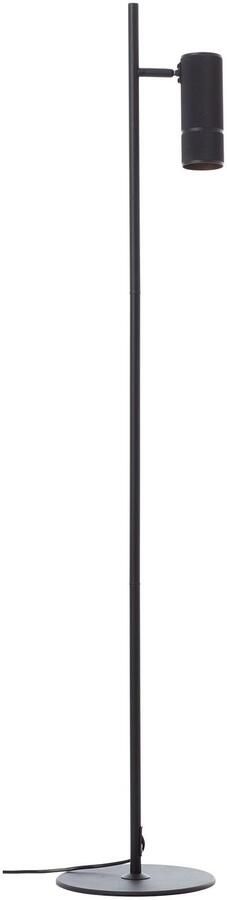 Brilliant Leuchten Staande lamp Marty LED vloerlamp 130 cm GU10 350 lm 3000 K aluminium (1 stuk)