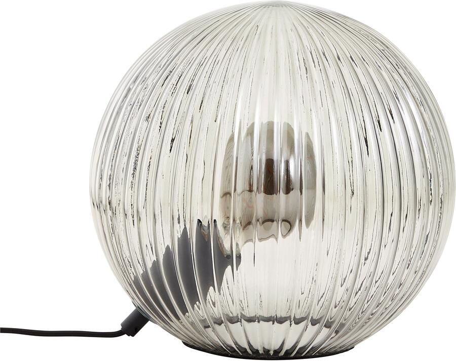 Brilliant Leuchten Tafellamp Belado bolvormig van rookglas d 25 cm e27 max. 25 w (1 stuk)