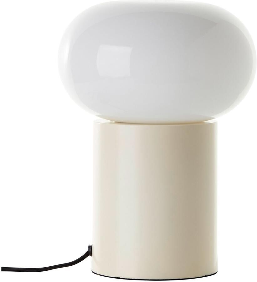 Brilliant Leuchten Tafellamp Daeny met wit glas 27 x 20 cm e27 metaal