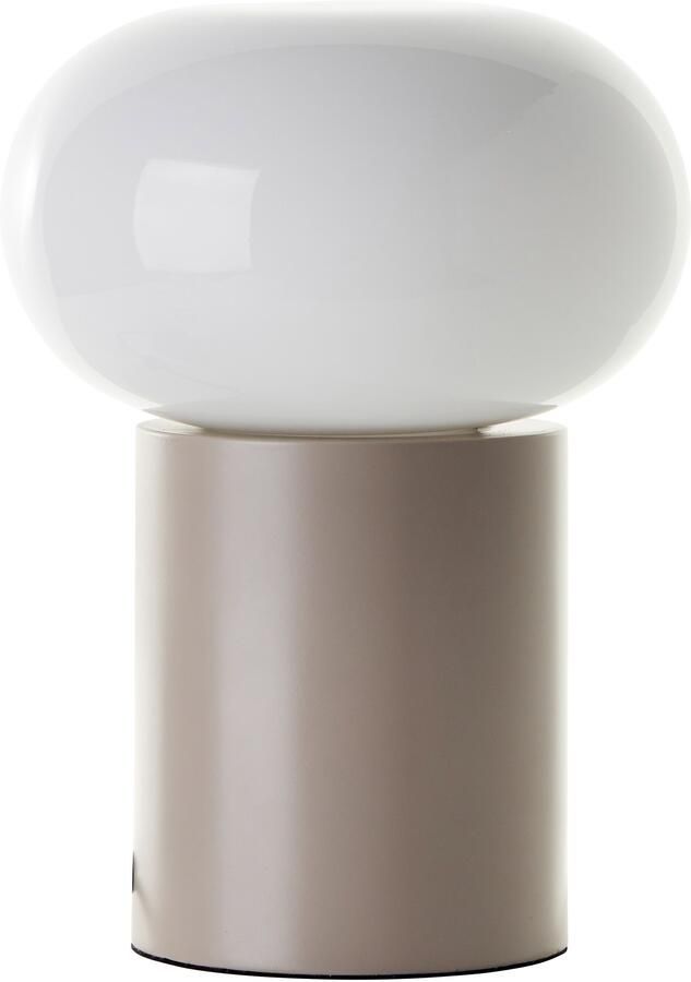 Brilliant Leuchten Tafellamp Daeny met wit glas 27 x 20 cm e27 metaal - Foto 4