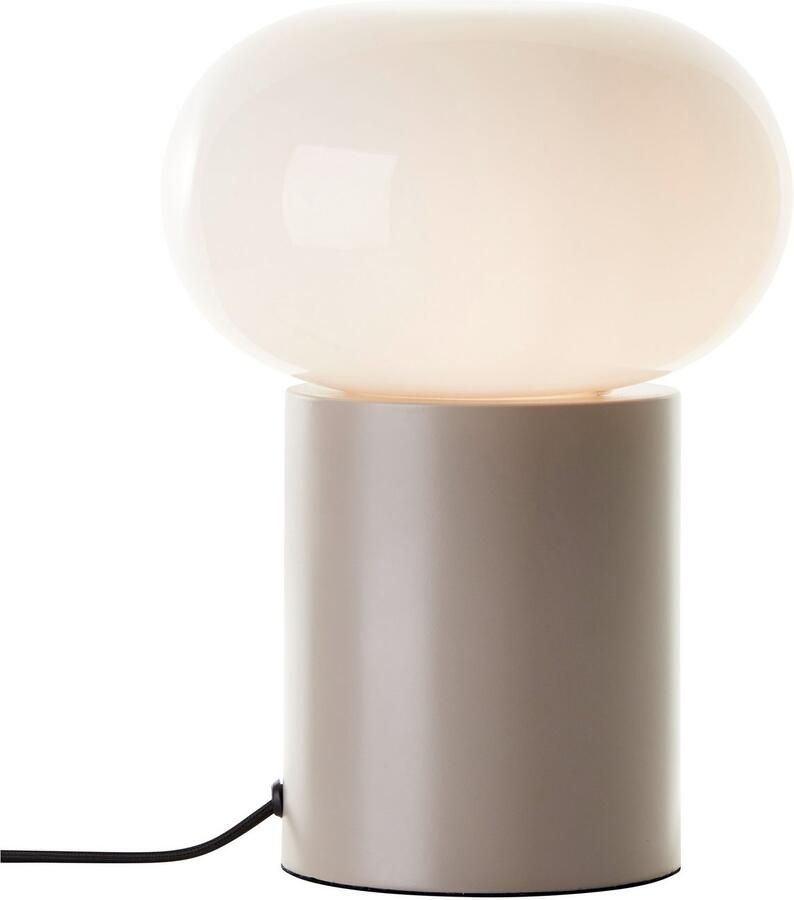 Brilliant Leuchten Tafellamp Daeny met wit glas 27 x 20 cm e27 metaal - Foto 2