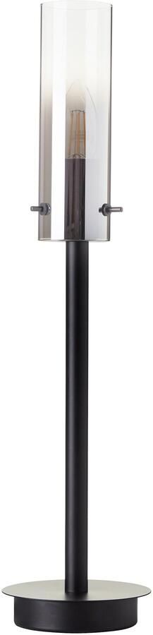 Brilliant Leuchten Tafellamp Glasini 50 x 12 cm e14 metaal rokglas mat zwart - Foto 5