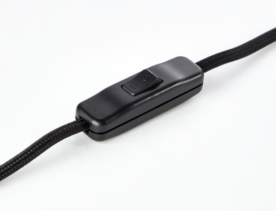 Brilliant Leuchten Tafellamp Gwen 26 5 cm hoogte ø 20 cm e27 metaal hout antiek hout zwart korund (1 stuk) - Foto 3