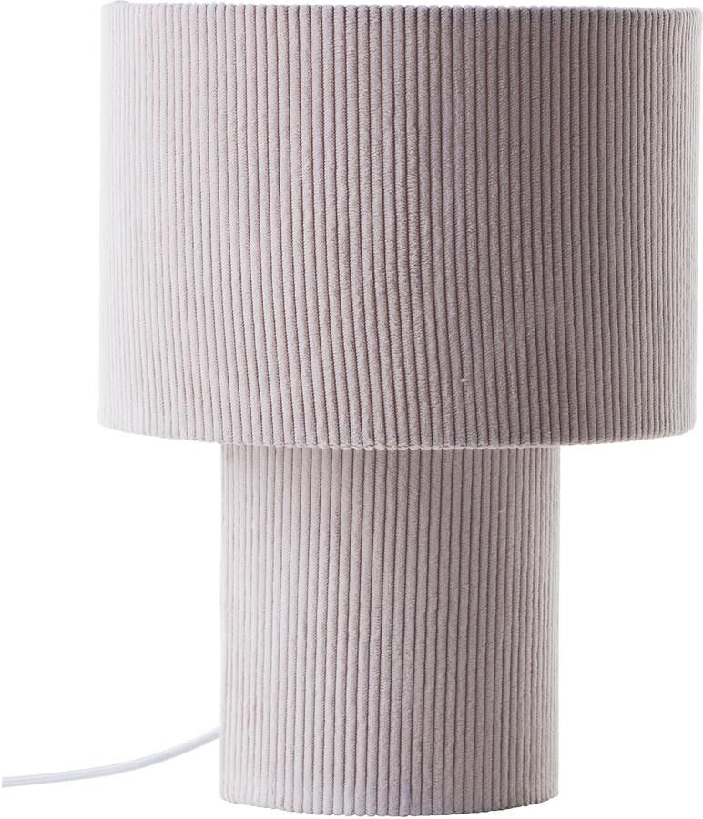 Brilliant Leuchten Tafellamp TONY met cord-lampenscherm 30 x 23 cm e27 textiel - Foto 3