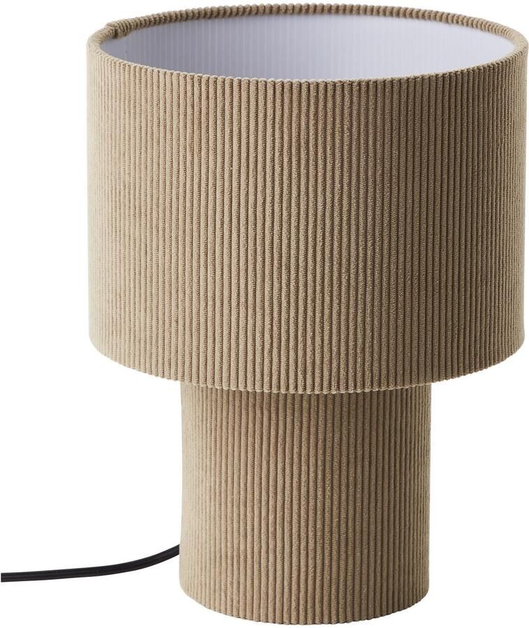 Brilliant Leuchten Tafellamp TONY met cord-lampenscherm 30 x 23 cm e27 textiel - Foto 2