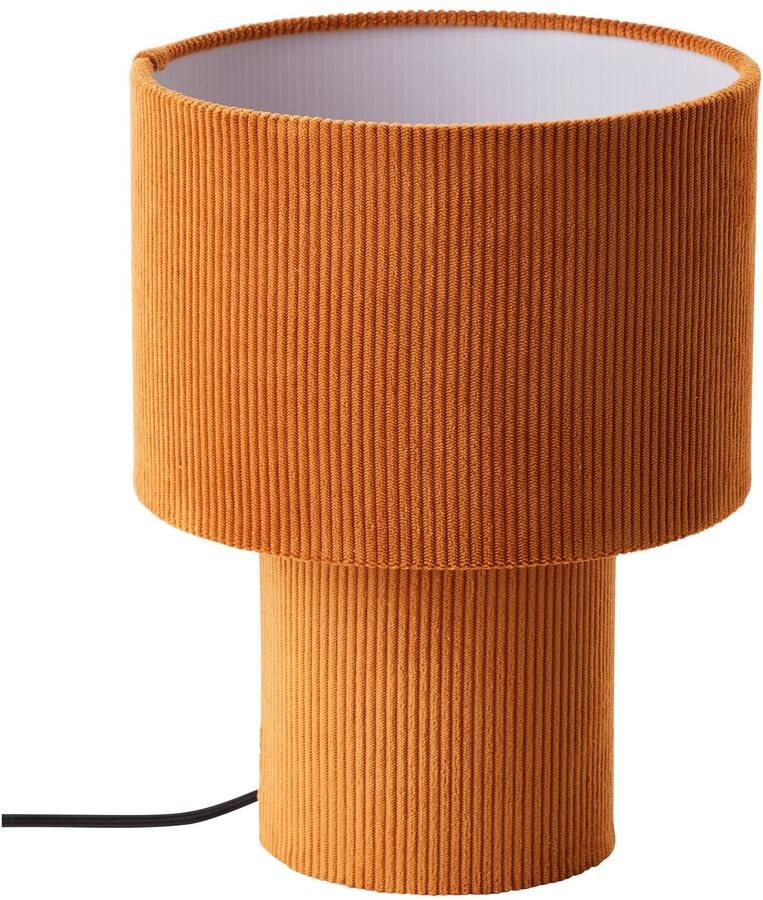 Brilliant Leuchten Tafellamp TONY met cord-lampenscherm 30 x 23 cm e27 textiel - Foto 2