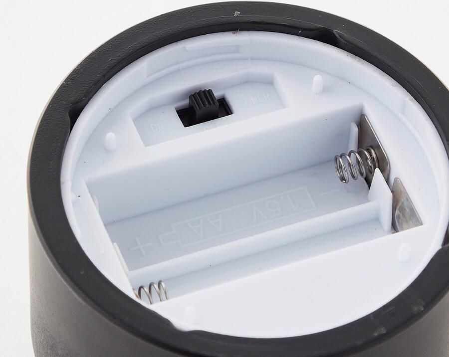 Brilliant Bougie LED Buiten Tafellamp 3-delige Set – Zwart Rookglas Hoogte 10 12 5 15 cm Met Timerfunctie Moderne Sfeervolle LED Kaarsen voor in de Tuin & op het Balkon - Foto 3