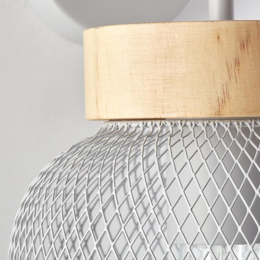 Brilliant Leuchten Wandlamp Giada Wandlamp hoogte 26 5 cm 1x E27 metaal hout (1 stuk) - Foto 2