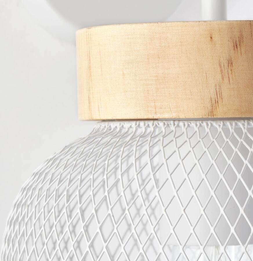 Brilliant Leuchten Wandlamp Giada Wandlamp hoogte 26 5 cm 1x E27 metaal hout (1 stuk)