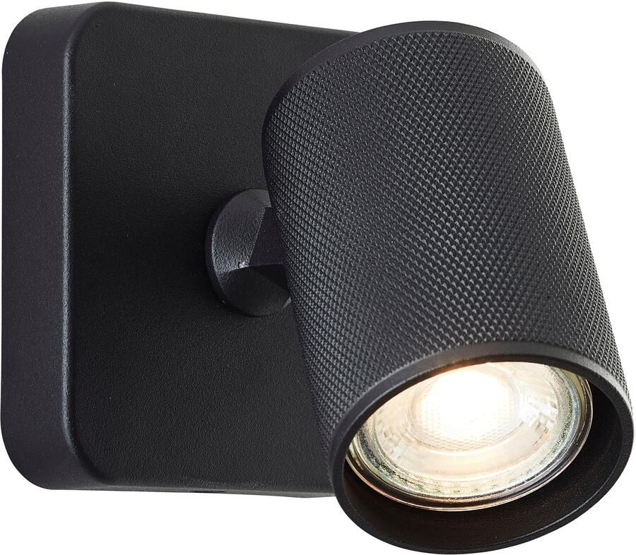 Brilliant Leuchten Wandlamp Marty Wandspot draaibaar 12x10x10 cm GU10 345lm 3000K metaal - Foto 1