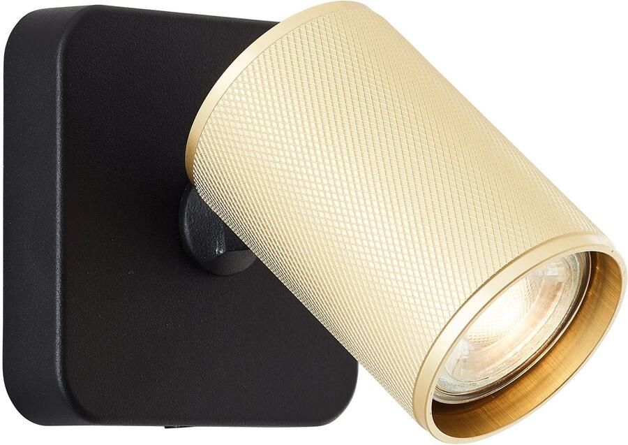 Brilliant Leuchten Wandlamp Marty Wandspot draaibaar 12x10x10 cm GU10 345lm 3000K metaal - Foto 3