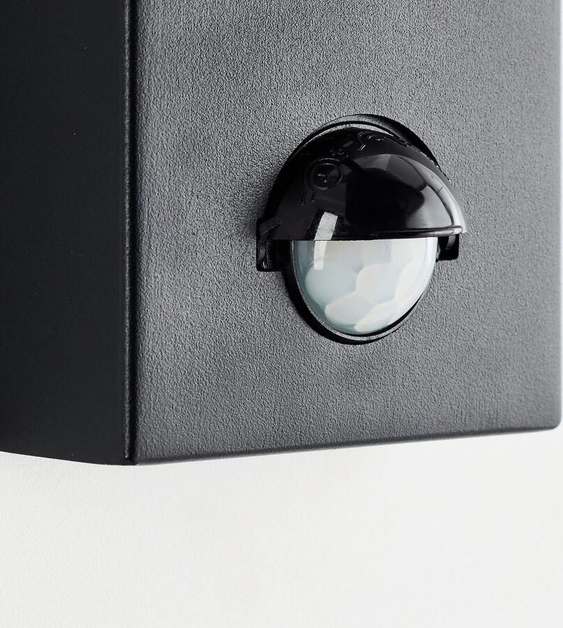 Brilliant Leuchten Wandlamp voor buiten Bari Buitenwandlamp met bewegingssensor GU10 metaal kunststof zwart - Foto 4